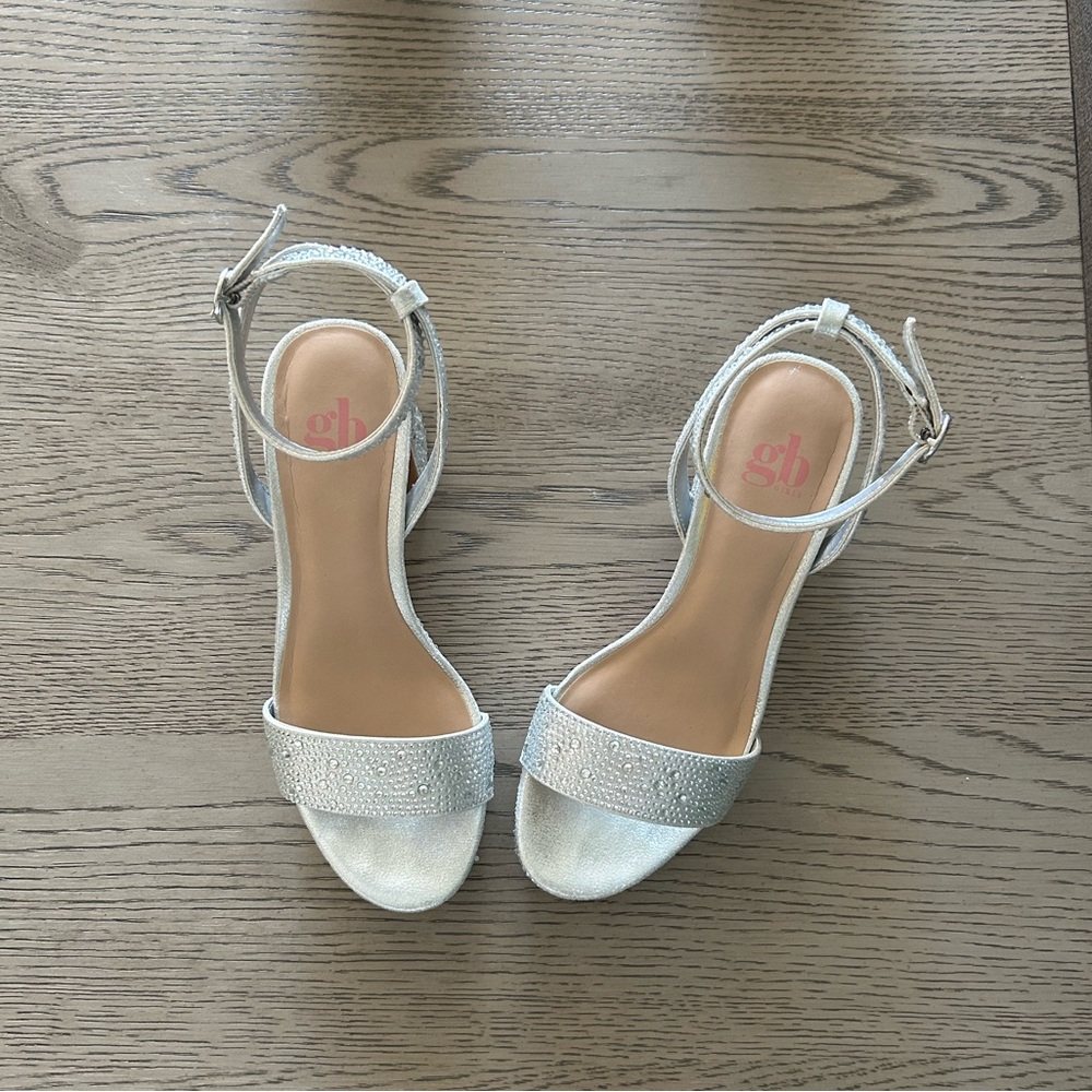 GB Girls' Ellie-Girl Rhinestone Platform Dress Shoes